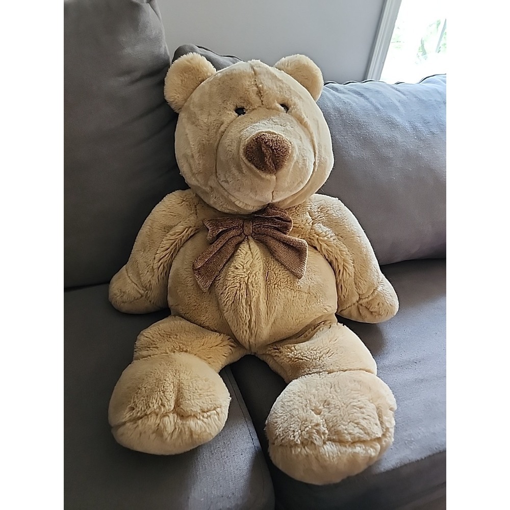 Toys R US Animal Alley Commonwealth HUGHBERT Golden Brown Teddy Bear 26" Plush